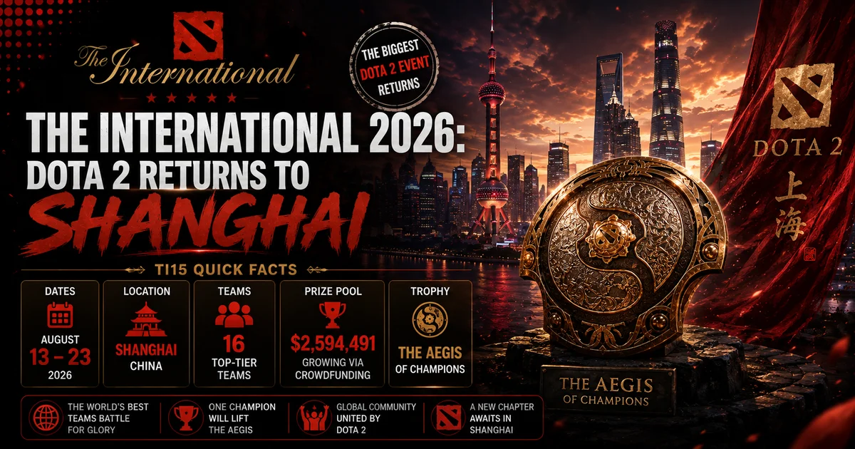 The International 2026: Dota 2 Returns to Shanghai